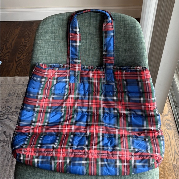 JW Anderson Uniqlo Padded Tote Bag Tartan plaid checkered RARE Multicolor NWOT! - Picture 5 of 13